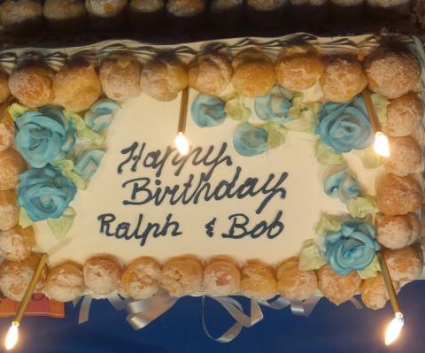 Ralph and Bob 70th Birthday cake