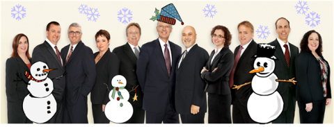 Festive staff photo